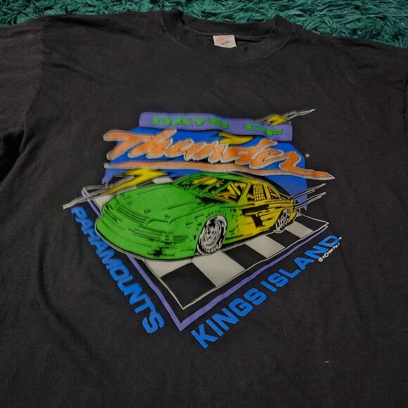 Vintage 1994 Days of Thunder Paramount Kings Island Tee Sherry’s Best XL - Picture 2 of 5